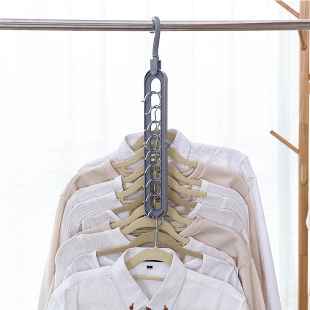9 Holes Multifunction Clothes Hanger pack of 2