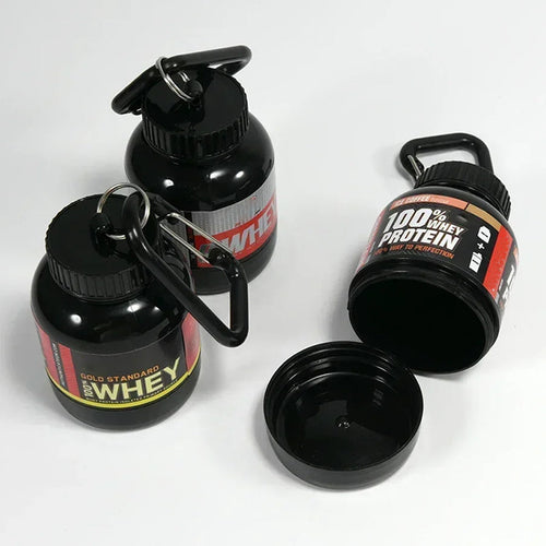 Gym Sports Protein Powder Bottle Keychain