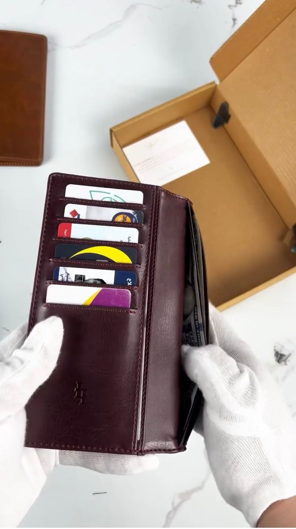 Luffy Leather Long Wallet for Men and Women