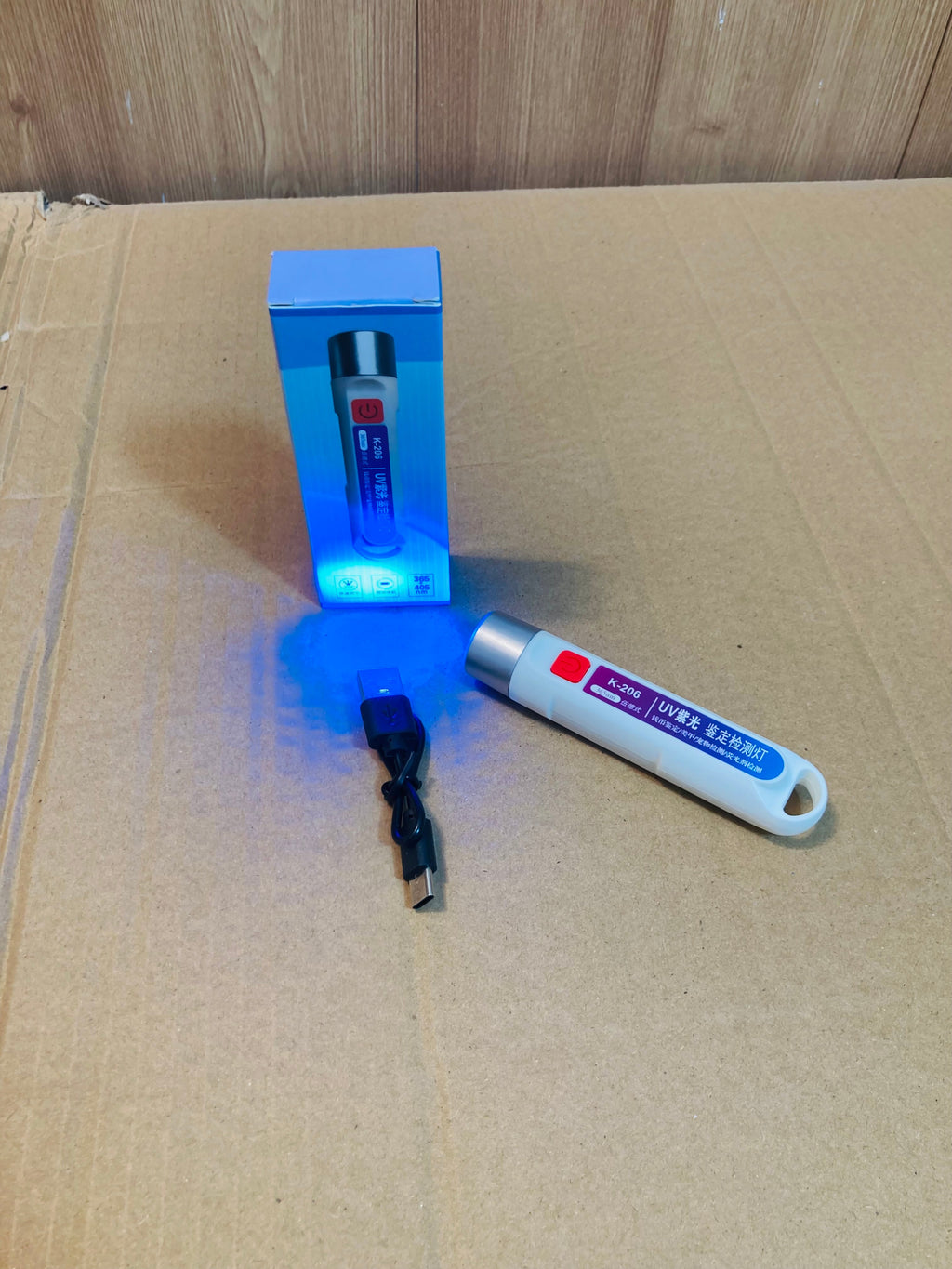 Rechargeable Banknote Counterfeit Checking Torch