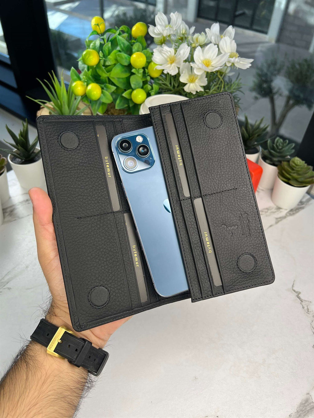 Leather Long Wallet (Unisex)