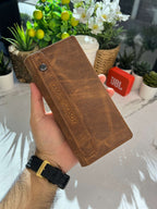 Leather Long Wallet (Unisex)