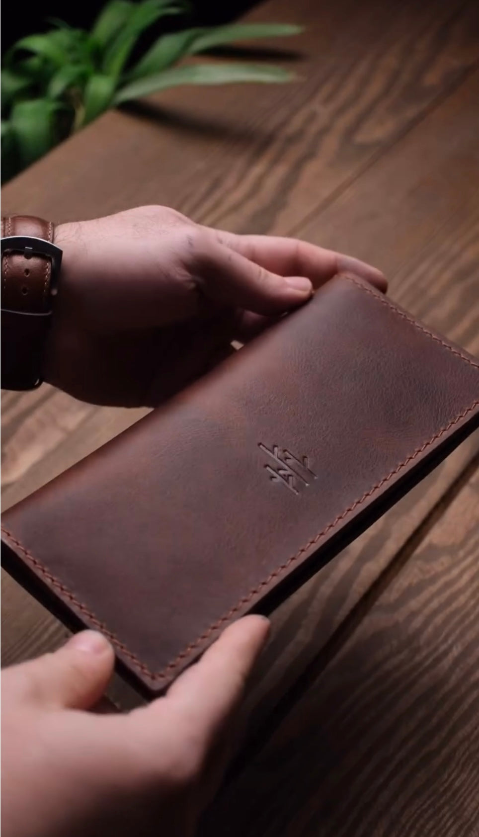 Premium Leather Long Wallet