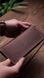 Premium Leather Long Wallet