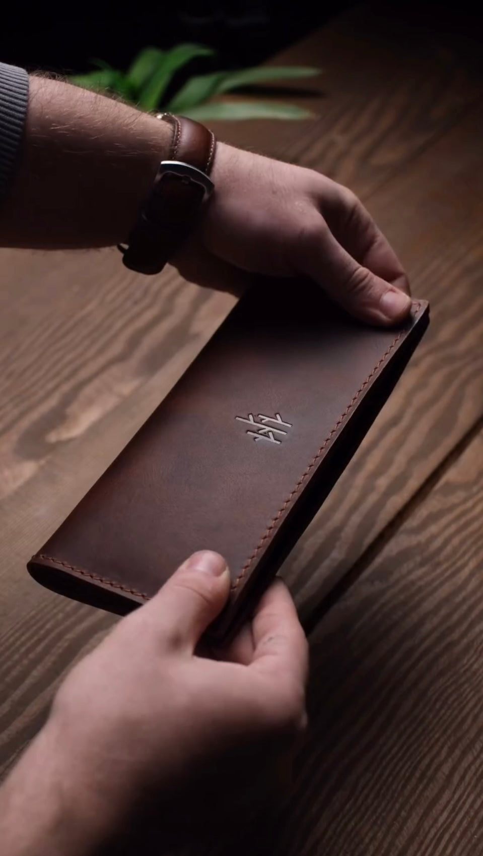 Premium Leather Long Wallet