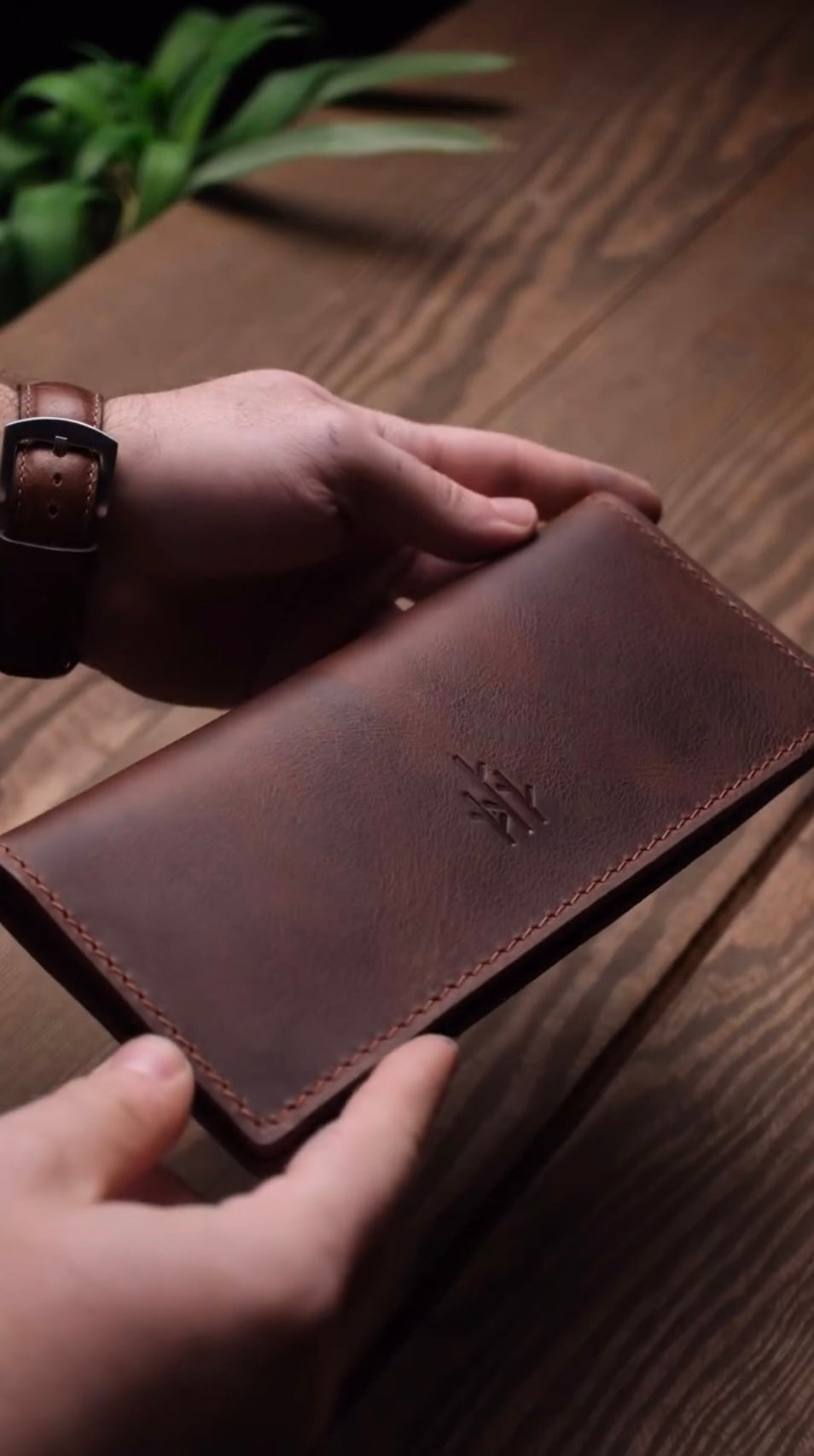 Premium Leather Long Wallet