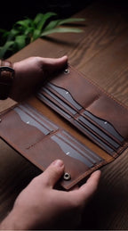 Premium Leather Long Wallet